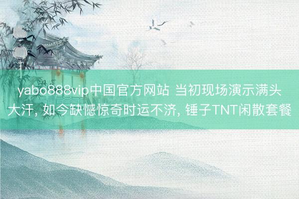 yabo888vip中国官方网站 当初现场演示满头大汗， 如今缺憾惊奇时运不济， 锤子TNT闲散套餐